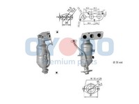 Oyodo Katalysator Passend FüR Toyota Yaris _P9_ 1.0 Vvt-I Euro 4 (D4)