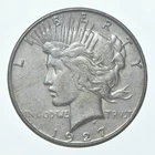 (1) XF 1927-S Peace Silver Dollar 90% - Extra Fine - San Francisco *3326