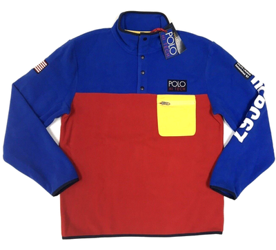 Polo Ralph Lauren Hi Tech American Flag Colorblocked Fleece