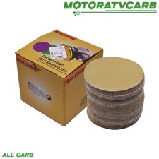 ALL-CARB 100 Pcs 5" 180 Grit Disc Hook Loop Pads Sanding Discs Flocking NO-Hole