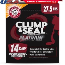 Clump Seal Platinum Cat Litter Odor Control 14 Days Clumping Dust Free Multi Cat