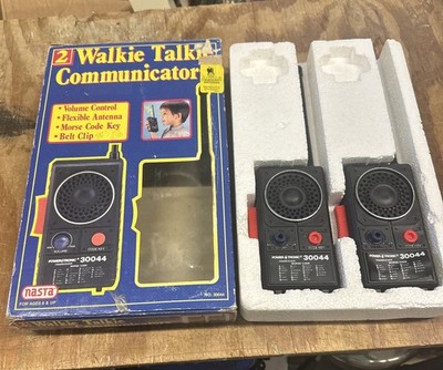 Vintage Nasta 2 Walkie Talkie Communicators 1988 - Power Tronic No. 30044 Read