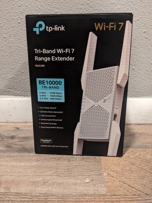 TP-Link RE653BE Tri-Band BE10000 WiFi 7 Range Extender 10 Gbps WiFi+2.5Gbps Port