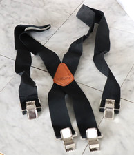 AWP Suspenders Black Up to 47" Long Adjustable Heavy Duty