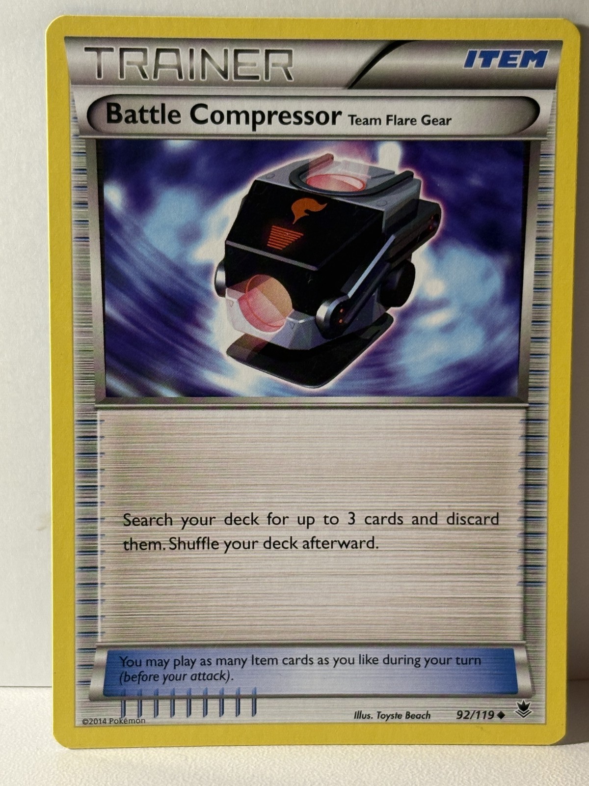 Battle Compressor 92/119 XY - Phantom Forces NM Pokemon Fast Shipping