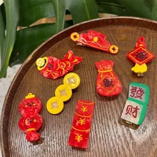 Festive Hair Clip With Duckbill Shape For Holiday Celebrations And Parties