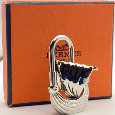 HERMES Cadena Padlock Yacht 2006 Air de Paris Silver Lock Bag Charm 24.0g