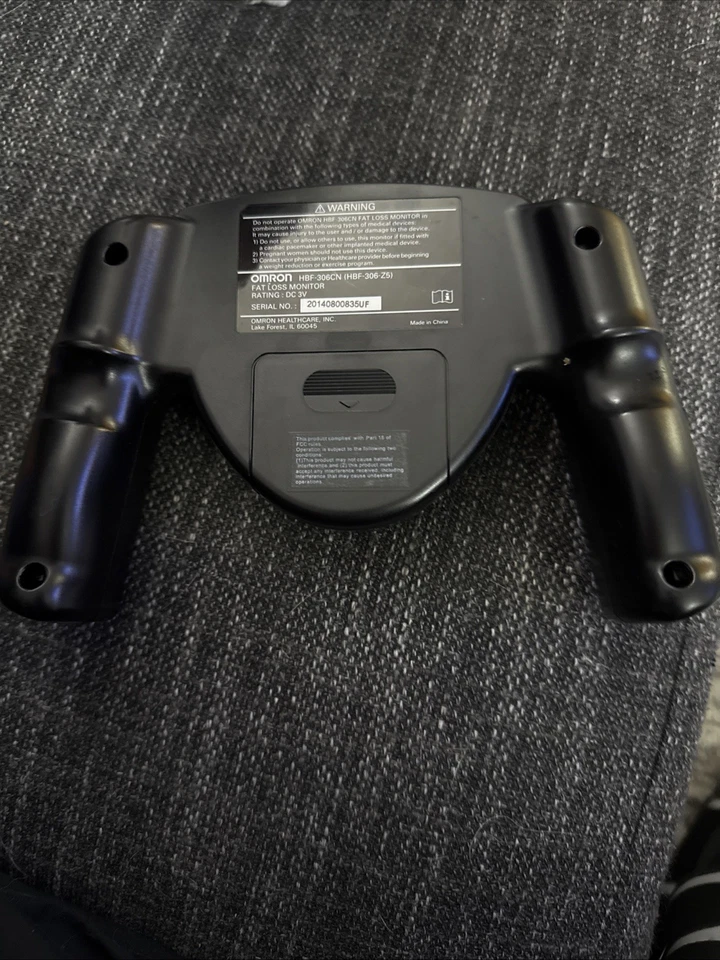 Monitor de pérdida de grasa OMRON HBF-306C negro probado en mano funciona Foto 4 de 4