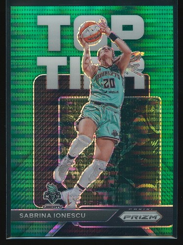 Sabrina Ionescu [Green] #7 2023 Panini Prizm WNBA Top Tier card