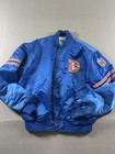Vintage Denver Broncos Jacket Mens XL Blue NFL Football Starter Satin 80s — photo 2