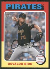 2024 Topps Heritage #496 Osvaldo Bido RC Pittsburgh Pirates 45563