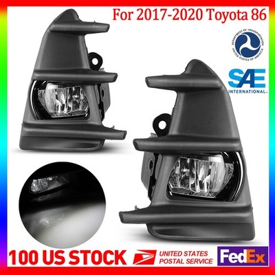 LED Fog Lights For 2017-2020 Toyota 86 Clear Bumper Driving Lamps Switch Kits