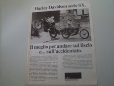 advertising Pubblicità 1976 MOTO AMF HARLEY DAVIDSON SERIE SX - 125 175 250