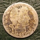 1902 O Barber Quarter 90% Silver Low Grade