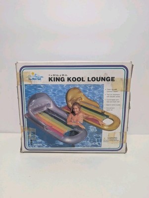 Rare Vintage 1999 The wet set Intex king kool lounge blow up lido sealed