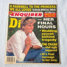 Princess Diana Final Hours Issue National Enquirer 1997 Celebrity Scandal News