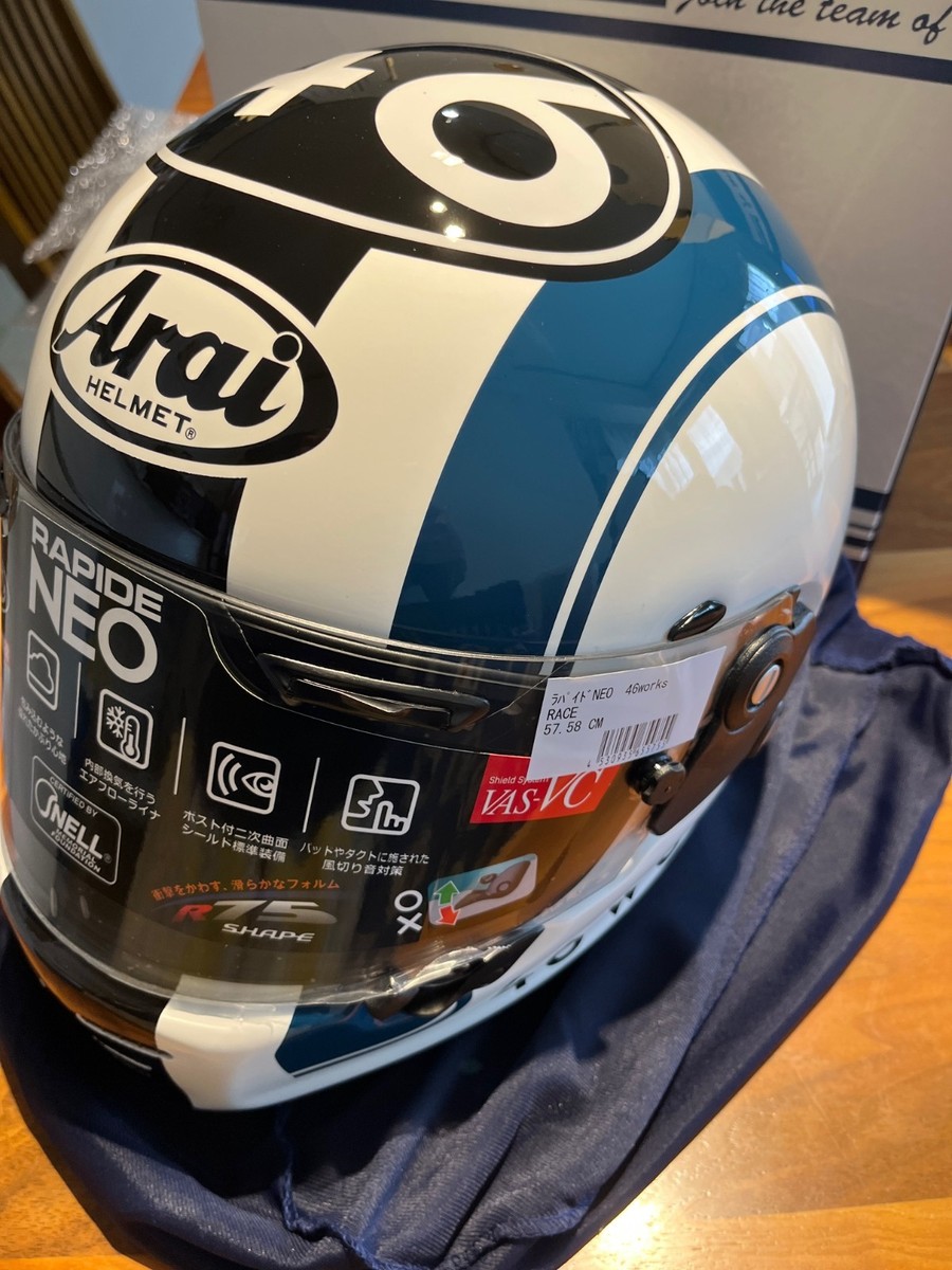 Arai Full face helmet RAPIDE-NEO 46Works Race Snell JAPAN NEW | eBay