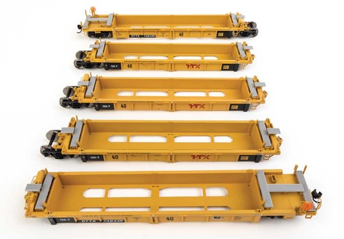 Walthers escala HO ~ Thrall reconstruido 40' vagón pozo ~ remolque tren TTX DTTX #748438 | Condition: New