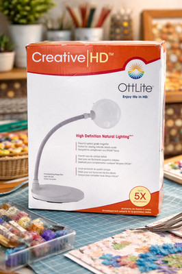 OTT-LITE True Color Craft Desk Task Lamp Freestanding Magnifier Portable A0053N