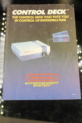 NO GAME- Authentic Manual ONLY! Nintendo System NES Control Deck CONSOLE INSTRU