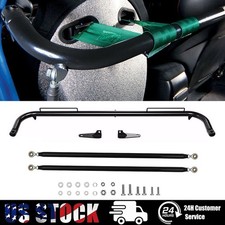 49 Universal Stainless Steel Racing Safety Seat Belt Roll Harness Bar Rod Black