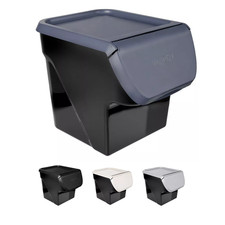 Vilde Behälter für Obst Zwiebel Kartoffel mit Klappe Anthrazit 13l Varianten