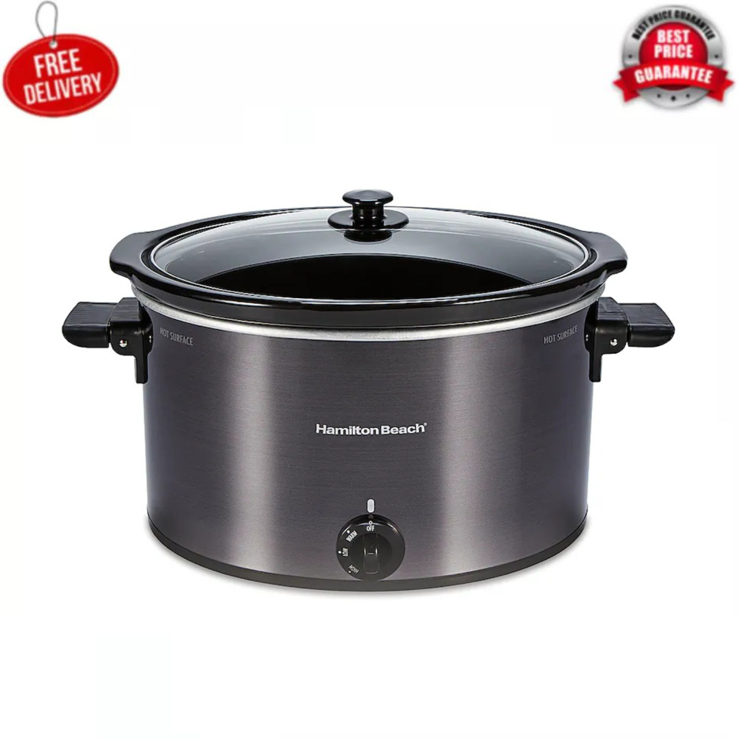 Hamilton Beach - 10 Quart Slow Cooker - Black, Simple to cle