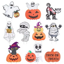 10 Pcs Halloween Yard Decorations, Halloween Yard Stakes Lawn Decorations