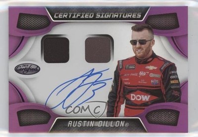 2018 Certified Signature Swatches Purple /10 Austin Dillon #CSS-AD Auto pu3
