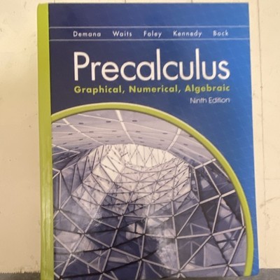 Pearson Precalculus Graphical Numerical Algebraic Ninth Edition Demana Waits