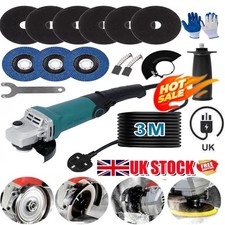 2000W 125mm Angle Grinder Electric Grinding DIY Hand Tools + 2x Grinding Wheel