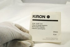 Kiron Wide Angle Lens 24mm f2 f2.0 Instructions Manual Guide 7219089