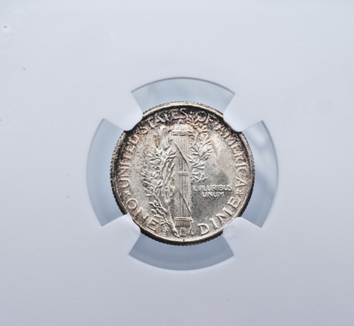 1945 S Mercury Silver Dime NGC & CAC MS 67 - U932 - Picture 4 of 5