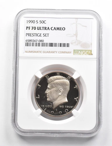 PF70 UCAM 1990-S Kennedy Half Dollar Prestige Set NGC RARE PEDIGREE *9826