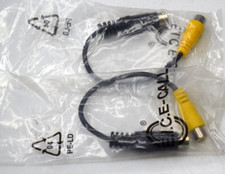 Lot of 2 6 in. S. Video to Composite Video Adapter Cable - S-Video to Composite