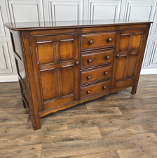 Vintage Ercol Sideboard Old Colonial Dresser Model 282 Traditional Finish Elm