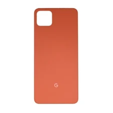 Back Glass for Google Pixel 4 XL Oh So Orange [Premium] Replacement Part Replace