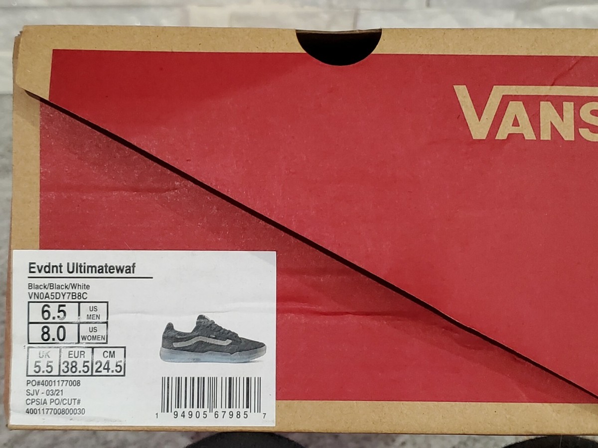 Vans EVDNT Ultimate Waffle Black & White Lace-Up Sneakers Vans EVDNT Ultimate Waffle Black & White Lace-Up Sneakers