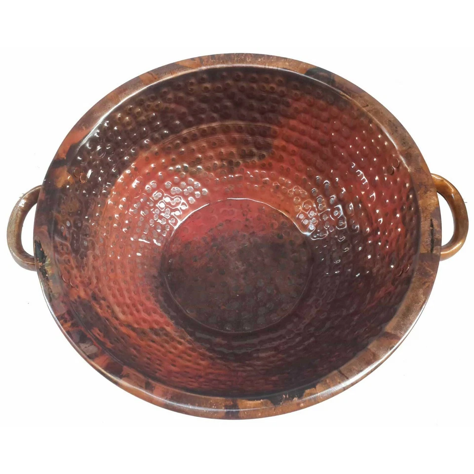 Copper Fruit Bowl Centerpiece Candy Kitchen Multi Purpose Display Decoration - Image 3 of 4