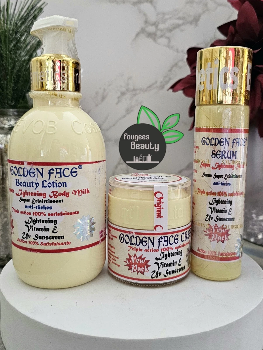 Golden Face Beauty Milk Serum Face Cream 3in1 Set 100