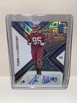 2017 ELITE JONATHAN ALLEN TURN OF THE CENTURY SSP BLUE ICE ROOKIE AUTO 4/5!!