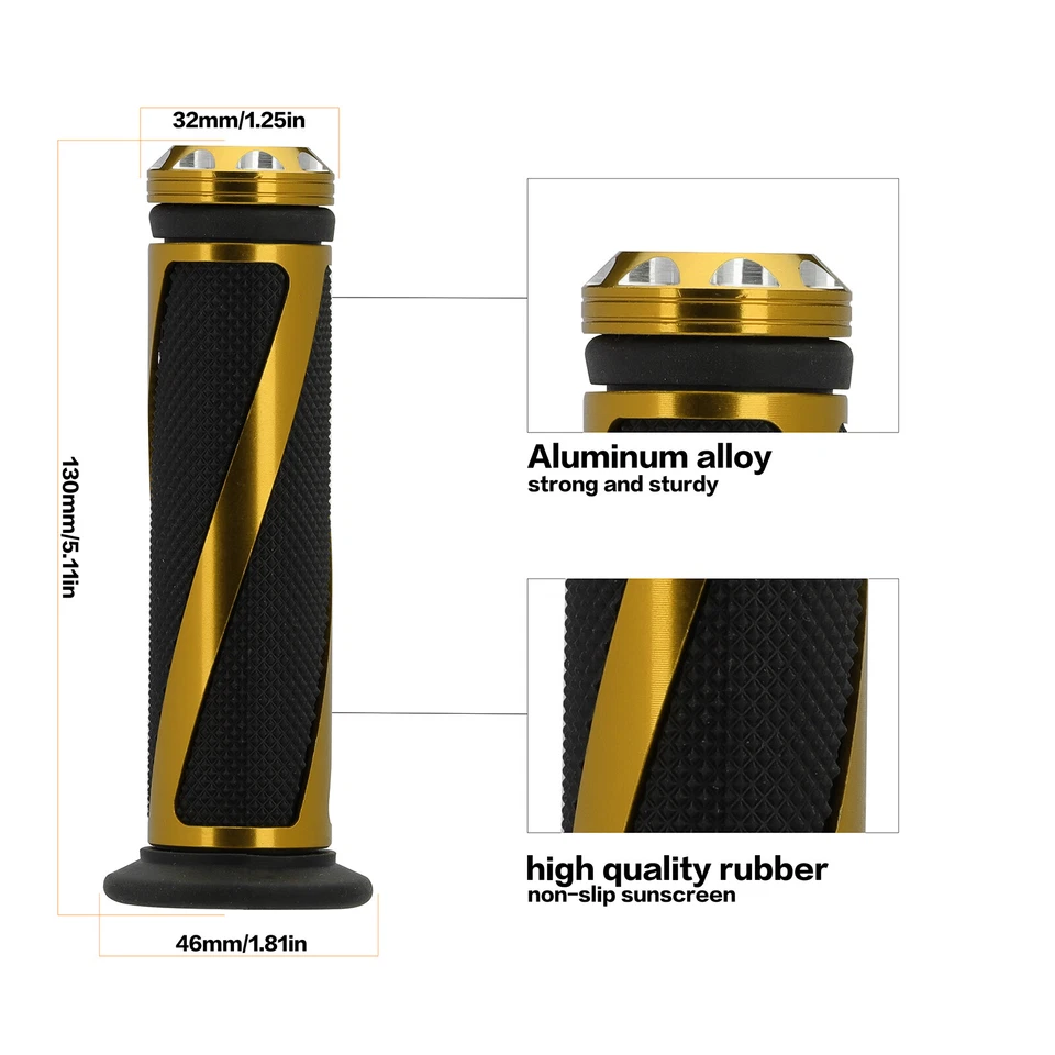 Empuñaduras de gel para manillar de motocicleta de 7/8" para Suzuki GSXR 750 1000 Honda CBR600RR Foto 2 de 4