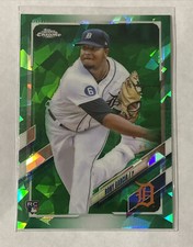 Rony Garcia 2021 Topps Chrome Update Sapphire US190 RC Tigers Green #’d 50/50