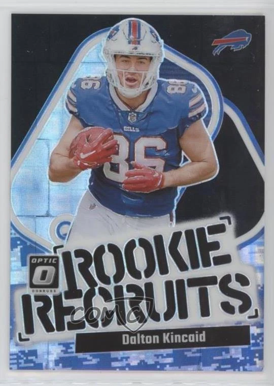 2023 Donruss Optic Rookie Recruits Black Pandora Prizm 11/25 Dalton Kincaid RC