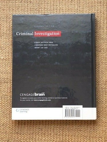 Criminal Investigation (US HARDCOVER STUDENT 11/E; ISBN-13: 9781285862613) - Foto 2 di 2