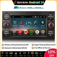 8-Core Android 14 Autoradio GPS FM Ford Fiesta Focus Transit Kuga C/S-Max Galaxy