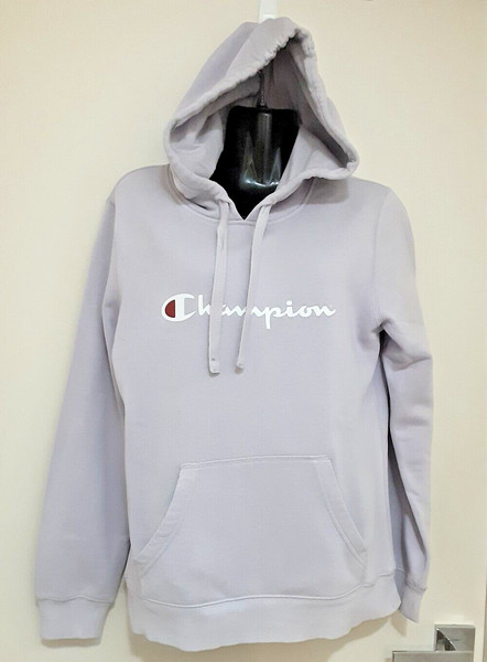 SIZE M WOMEN'S LILAC LONG SLEEVE CHAMPION HOODIE