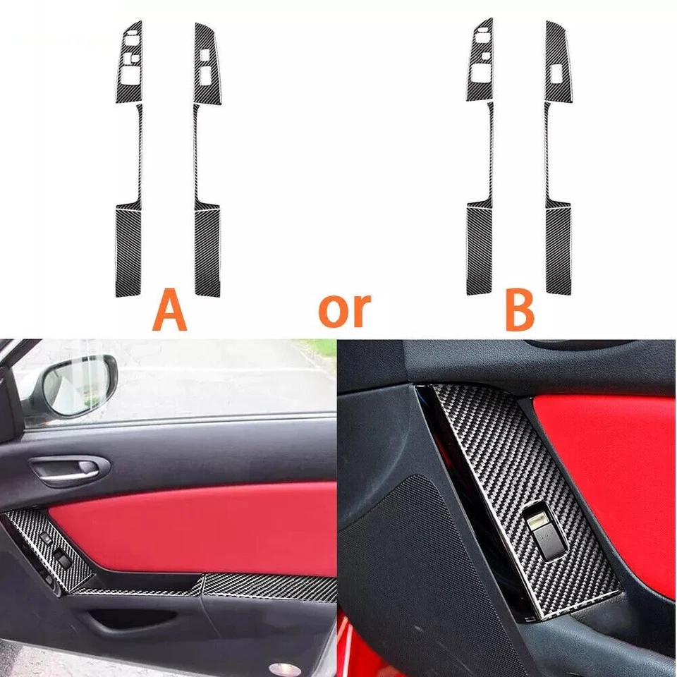 Kits de fibra de carbono real 49 piezas cubierta interior completa para Mazda RX8 RX-8 04-08 Foto 2 de 4