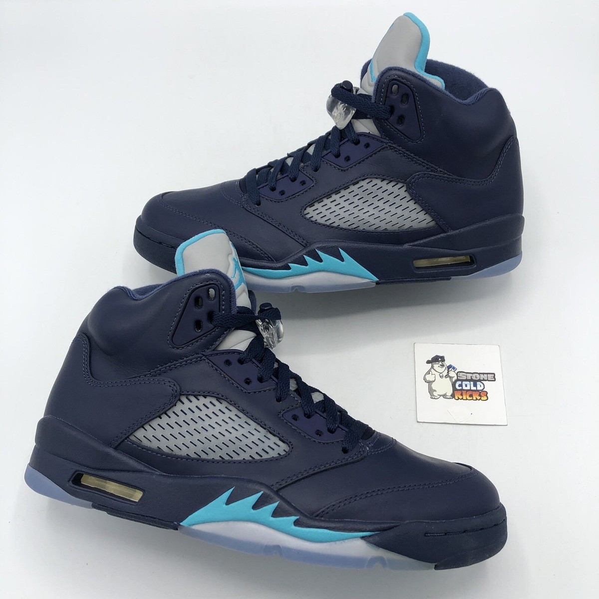 Nike Air Jordan 5 Retro Pre Grape 136027-405 Size 9.5 Navy Blue