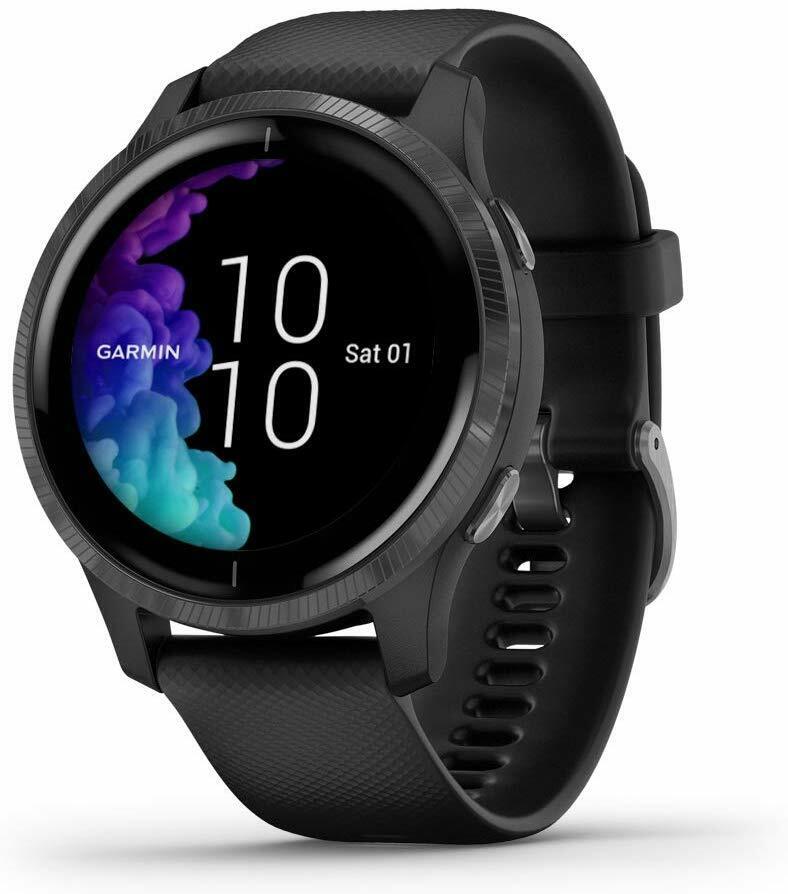 Garmin Venu Black GPS Smartwatch with Sleek Touchscreen Display, Excellent